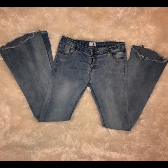 Ac for Ag Flared Denim Jeans Size 14 - Picture 1 of 3